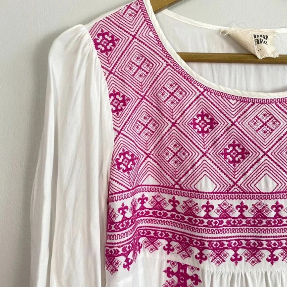 Savanna Jane Purple Embroidered Boho Chic Top - Picture 2 of 10